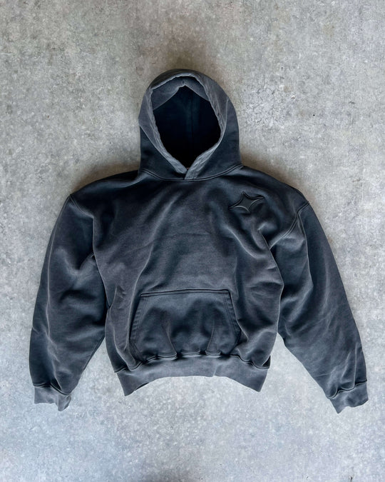 EVERKNOWN CORE HOODIE - CARBON BLACK