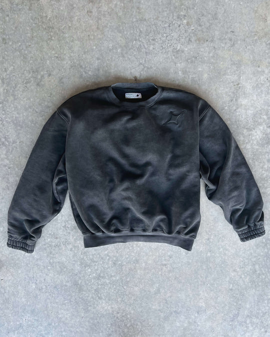 EVERKNOWN CORE SWEATSHIRT - CARBON BLACK