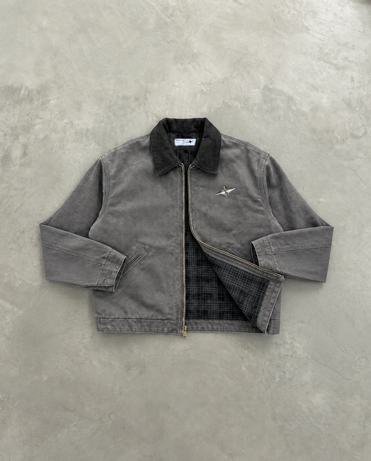 EVERKNOWN WORKWEAR JACKET - CHARCOAL