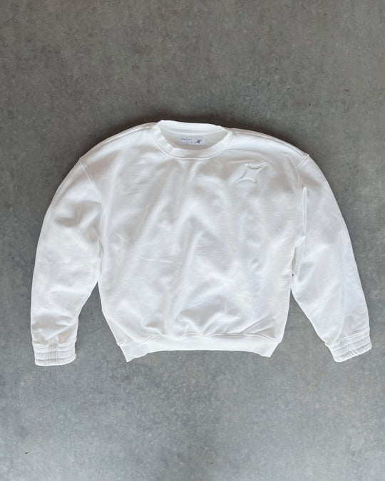 EVERKNOWN CORE SWEATSHIRT - CLOUD WHITE