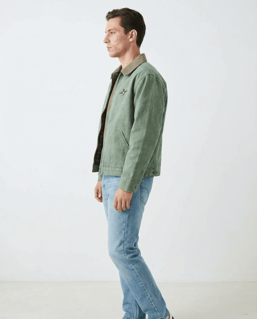 EVERKNOWN WORKWEAR JACKET - SAGE GREEN Everknown EVERKNOWN WORKWEAR JACKET - SAGE GREEN Everknown
