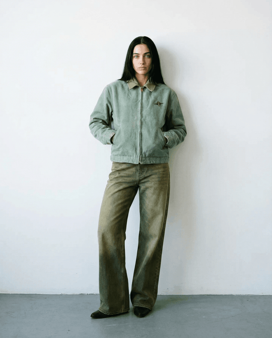 EVERKNOWN WORKWEAR JACKET - SAGE GREEN