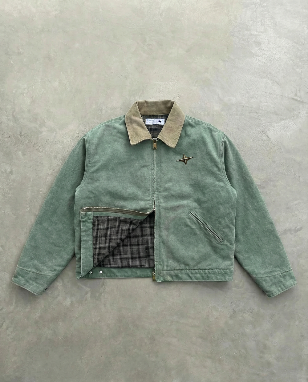 EVERKNOWN WORKWEAR JACKET - SAGE GREEN