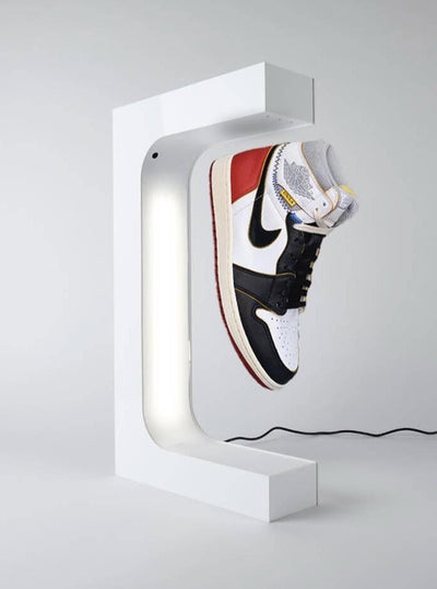 Hypelev Levitating Floating Levitation Hover Shoe Sneaker Display Stand From Everknown#color_white